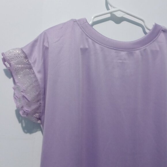 Disney Wish Girls' Purple Nightgown Ruffle Sleeve | Asha | Size 6 - Picture 8 of 8